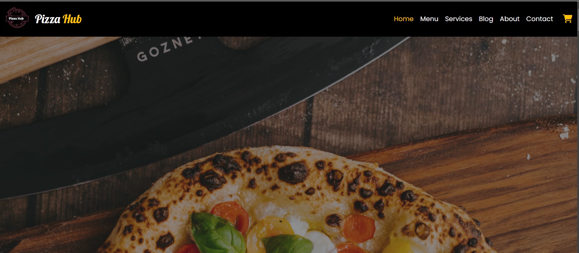 Pizza Hub Website Screenshot